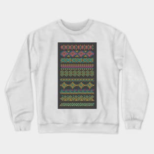 Set of geometric seamless patterns Crewneck Sweatshirt